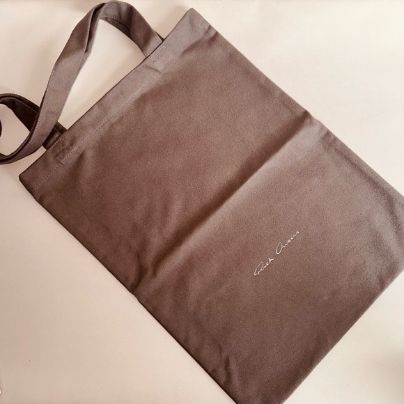 RICK OWENS Grey Dust Tote Bag - Picture 3 of 3